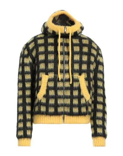 Marni Man Cardigan Yellow Size 40 Acetate, Polyamide, Mohair Wool, Polyester