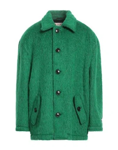 Marni Man Coat Green Size 40 Synthetic Fibers, Wool, Mohair Wool, Alpaca Wool