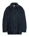 Marni Man Coat Midnight Blue Size 40 Synthetic Fibers, Wool, Mohair Wool, Alpaca Wool