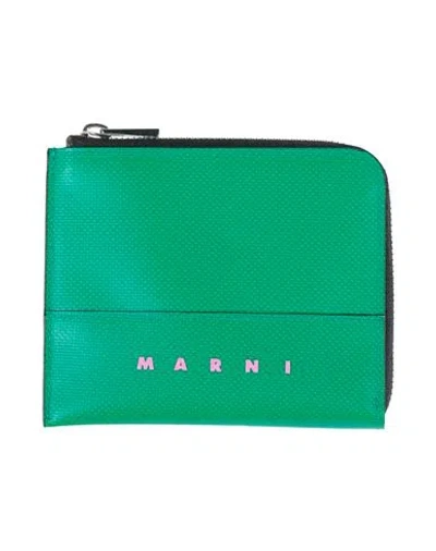 Marni Man Coin Purse Emerald Green Size - Textile Fibers