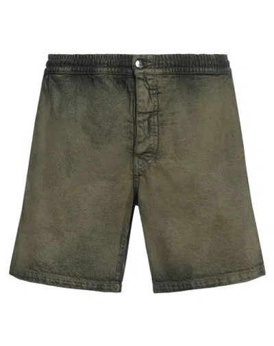 Marni Man Denim Shorts Military Green Size 34 Cotton