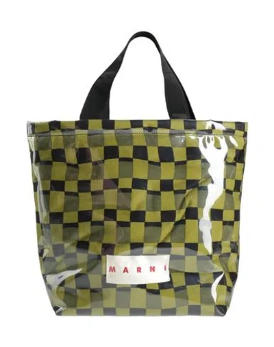 Marni Man Handbag Military Green Size - Plastic, Textile Fibers