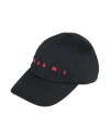 Marni Baseball Cap With Embroidered Logo In Black