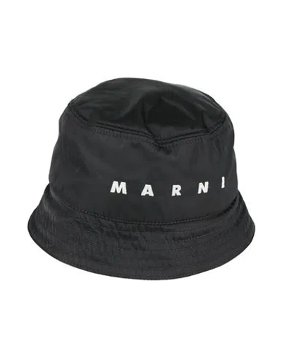 Marni Man Hat Black Size S Polyamide