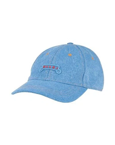 Marni Man Hat Blue Size Onesize Cotton