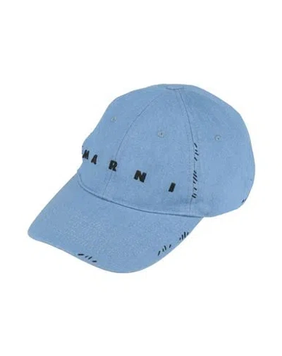 Marni Man Hat Light Blue Size L Cotton