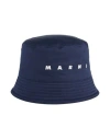 Marni Man Hat Midnight Blue Size L Cotton