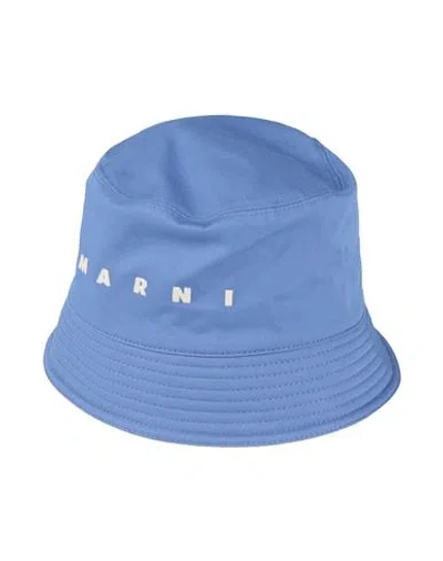 Marni Man Hat Slate Blue Size M Cotton