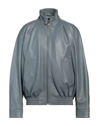 Marni Man Jacket Grey Size 36 Lambskin In Gray