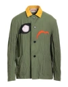 Marni Man Jacket Military Green Size 40 Polyamide, Cotton, Linen, Viscose, Polyester