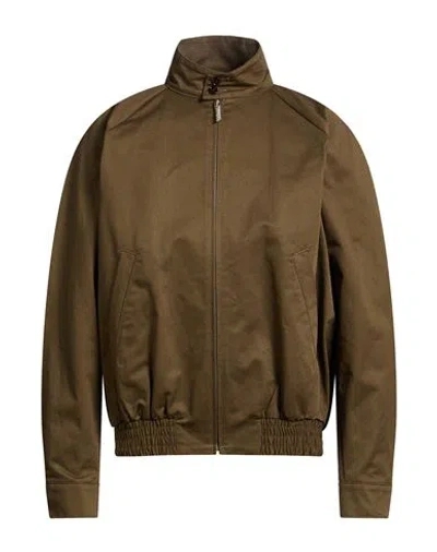 Marni Man Jacket Military Green Size 42 Cotton In Brown
