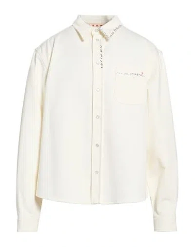 Marni Man Jacket White Size 44 Cotton