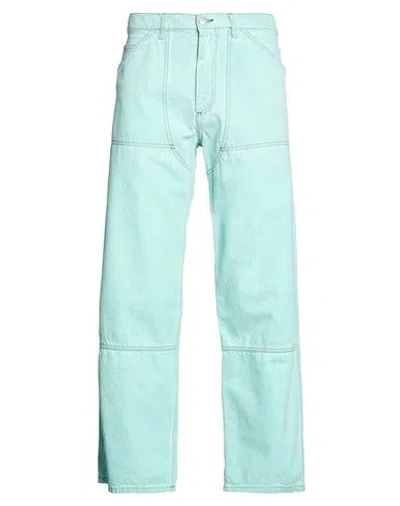 Marni Man Jeans Turquoise Size 32 Cotton In Blue