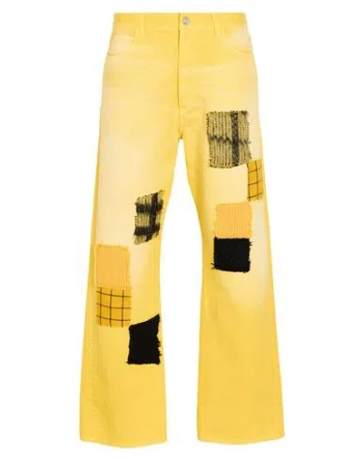 Marni Man Jeans Yellow Size 33 Cotton