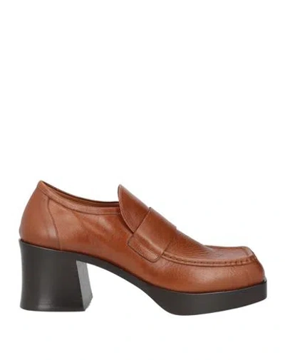 Marni Man Loafers Tan Size 7 Leather In Brown