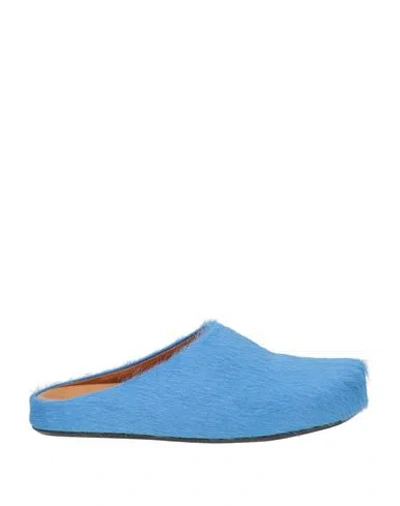 Marni Man Mules & Clogs Blue Size 11 Leather
