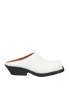 Marni Man Mules & Clogs Off White Size 9 Leather In Off White
