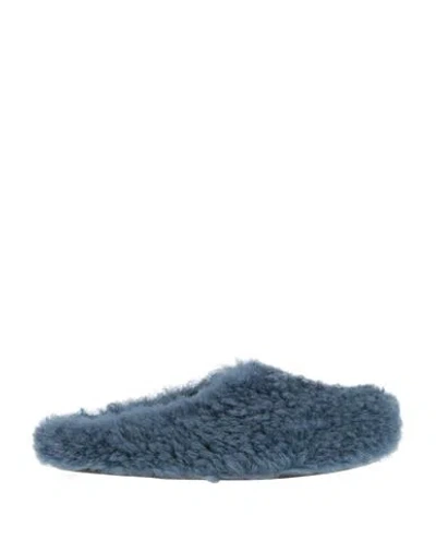 Marni Man Mules & Clogs Pastel Blue Size 8 Shearling