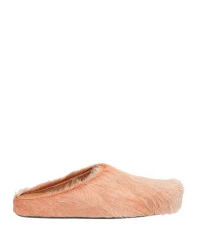 Marni Man Mules & Clogs Salmon Pink Size 9 Leather