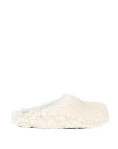 Marni Man Mules & Clogs White Size 9 Shearling