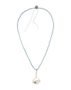 Marni Man Necklace Blue Size - Metal In Multi