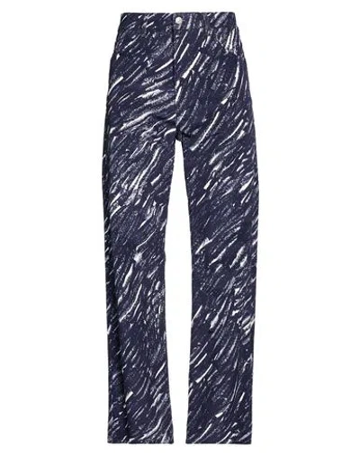 Marni Man Pants Blue Size 27 Cotton, Elastane
