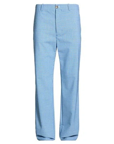 Marni Man Pants Blue Size 28 Polyester, Virgin Wool, Elastane