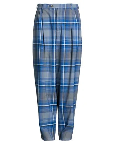 Marni Man Pants Blue Size 30 Polyester, Virgin Wool, Elastane