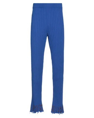 Marni Man Pants Bright Blue Size 36 Virgin Wool, Acrylic, Polyamide, Wool, Alpaca Wool