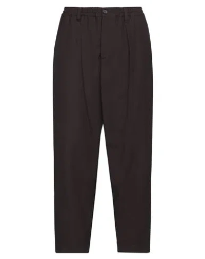 Marni Man Pants Dark Brown Size 38 Virgin Wool In Brown