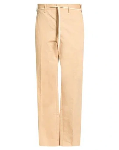 Marni Man Pants Sand Size 28 Cotton, Linen In Beige