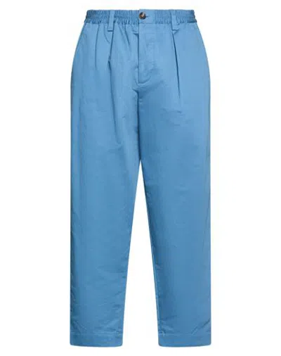 Marni Man Pants Slate Blue Size 30 Cotton, Linen