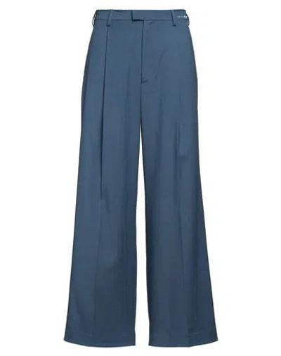 Marni Man Pants Slate Blue Size 32 Virgin Wool, Mohair Wool