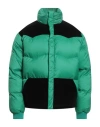Marni Color-block Down Jacket In Green