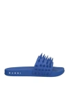 Marni Man Sandals Blue Size Xl Rubber