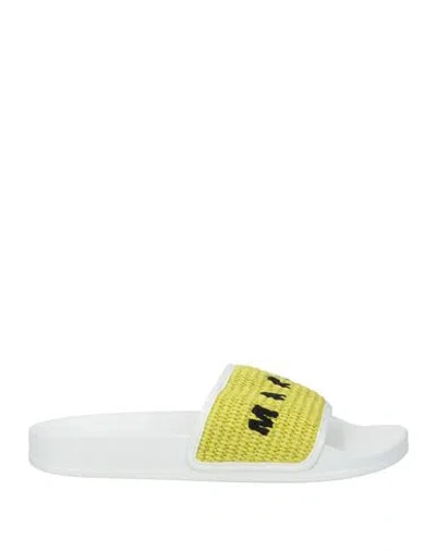 Marni Man Sandals Light Green Size 8 Textile Fibers