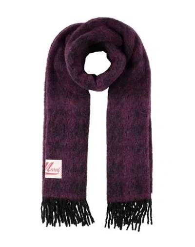 Marni Man Scarf Deep Purple Size - Mohair Wool, Alpaca Wool, Virgin Wool, Polyamide