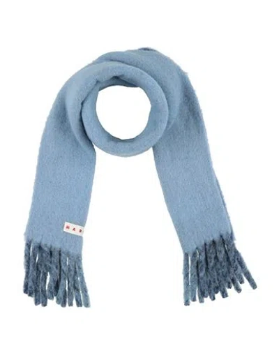 Marni Man Scarf Pastel Blue Size - Wool, Polyamide, Mohair Wool, Alpaca Wool