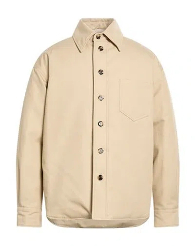 Marni Man Shirt Beige Size 42 Cotton In Neutral