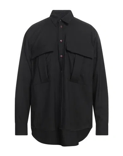 Marni Man Shirt Black Size 38 Virgin Wool