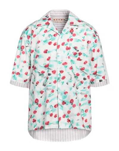 Marni Man Shirt Light Green Size 44 Cotton