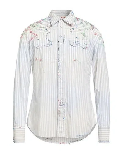 Marni Man Shirt Light Grey Size 42 Cotton, Viscose, Glass In Gray