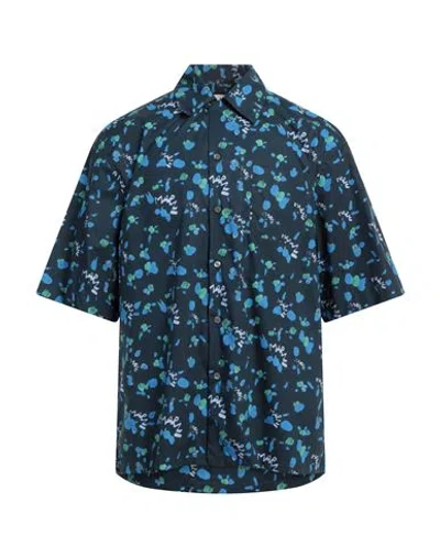 MARNI MARNI MAN SHIRT NAVY SIZE 44 COTTON