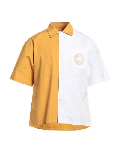 Marni Man Shirt Ocher Size 42 Cotton In Yellow
