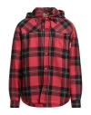 Marni Check Hooded Jacket In Red