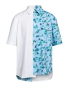 Marni Floral Cotton Bowling Shirt In Blue