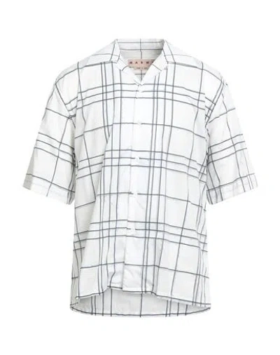 Marni Man Shirt White Size 48 Cotton