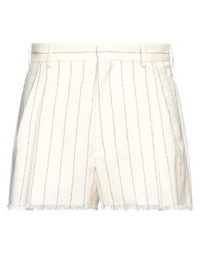 Marni Man Shorts & Bermuda Shorts Ivory Size 32 Virgin Wool In White