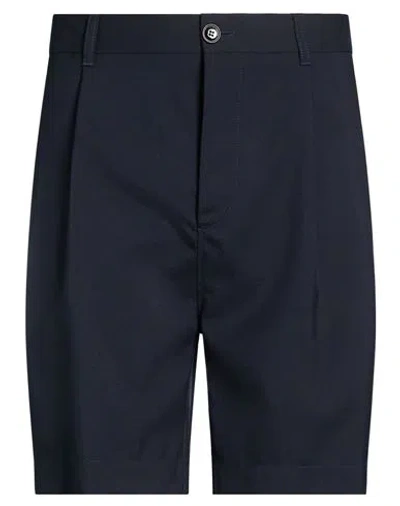 Marni Man Shorts & Bermuda Shorts Midnight Blue Size 34 Virgin Wool
