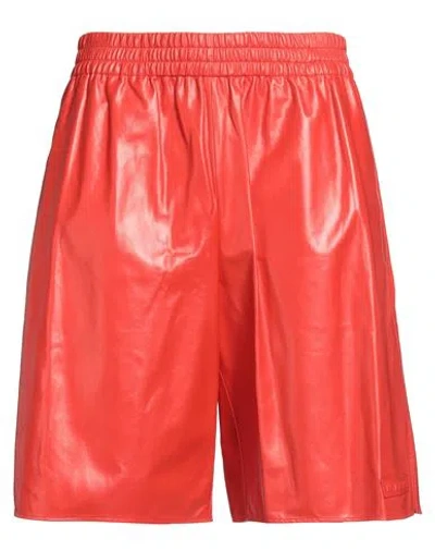 Marni Man Shorts & Bermuda Shorts Tomato Red Size 34 Lambskin